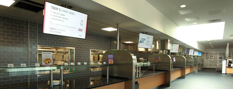 Roberts Diner food servery at Super Diner at Larkhill Barracks