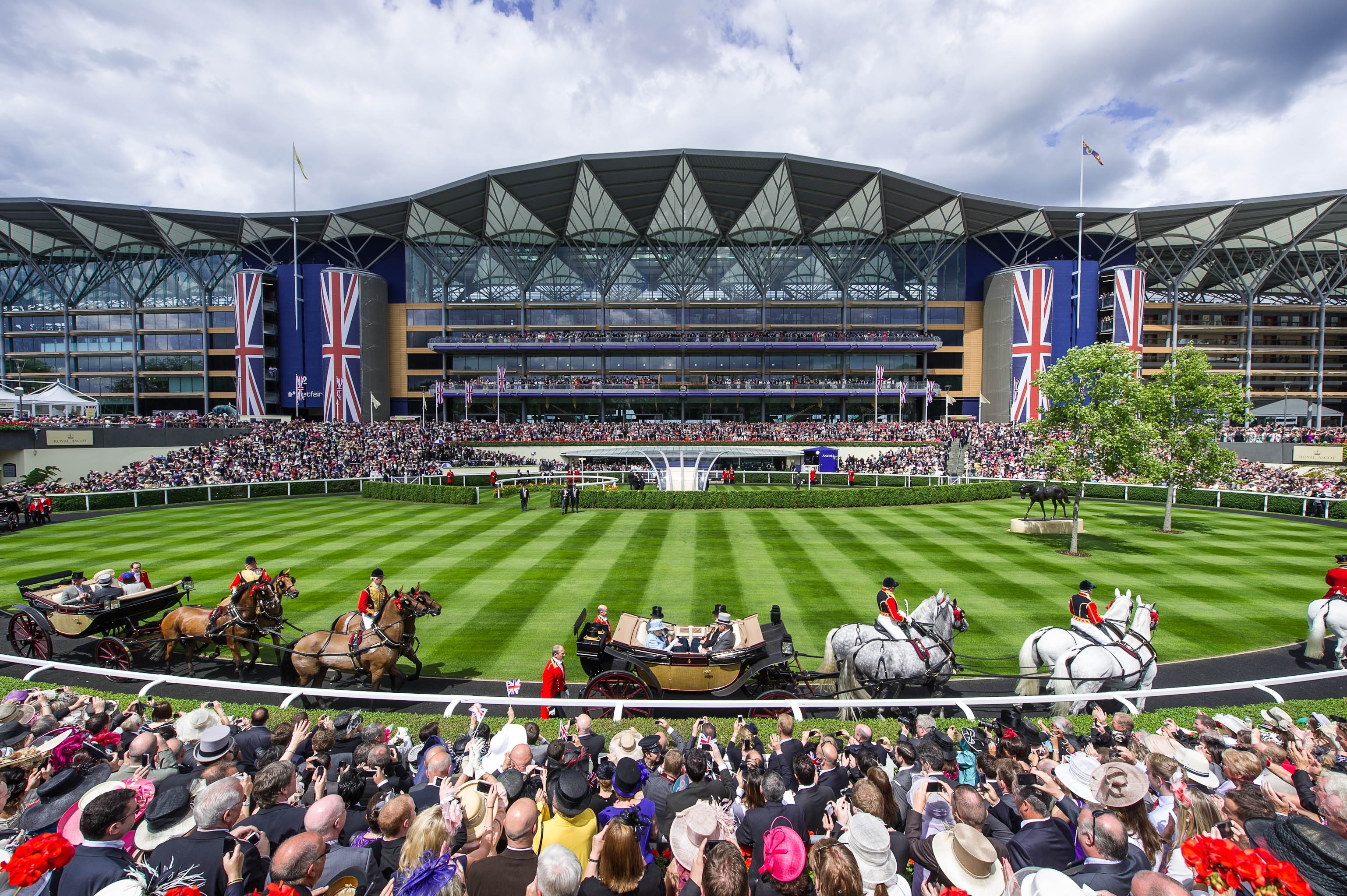 A view of the Ascot racecourse