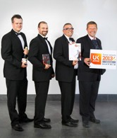 Sodexo team at Jaguar Land Rover celebrates win at 2013 Flame Awards